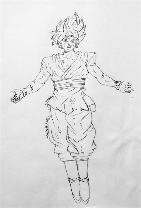 goku black full body|full body goku drawing.